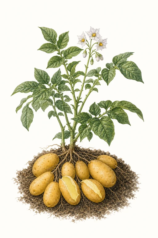 Botanical illustration of Yellow Finn
