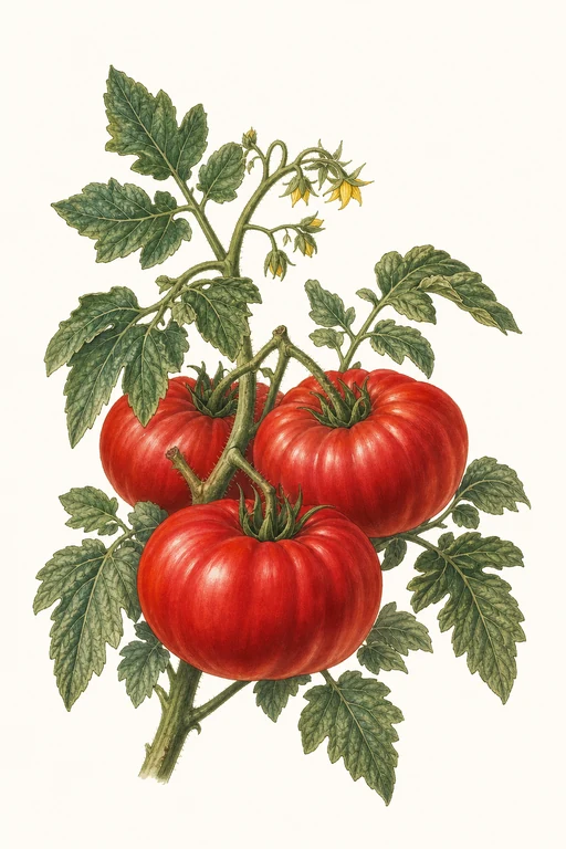 Botanical illustration of Rutgers