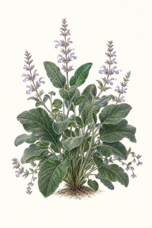 Botanical illustration of Berggarten