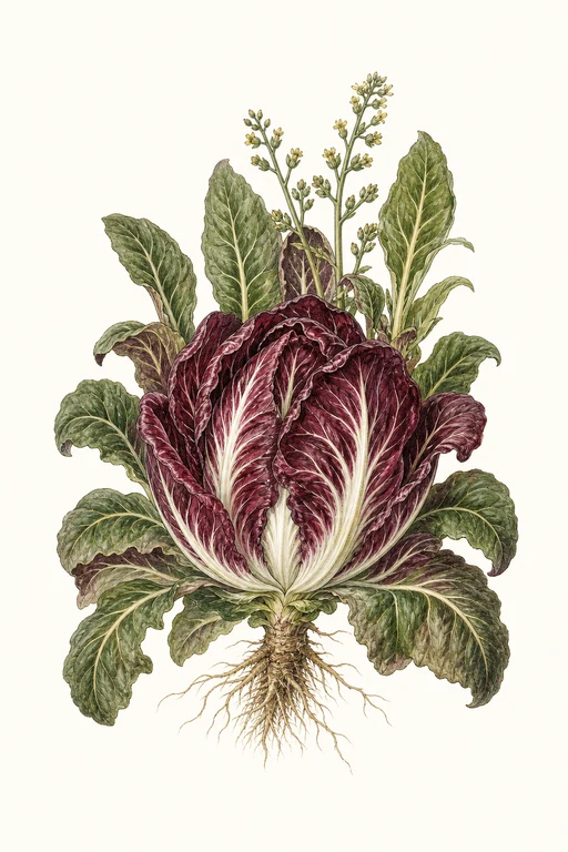 Botanical illustration of Chioggia