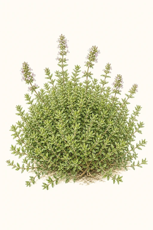 Botanical illustration of Lime Thyme