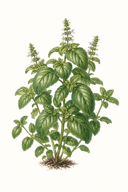 Botanical illustration of Genovese