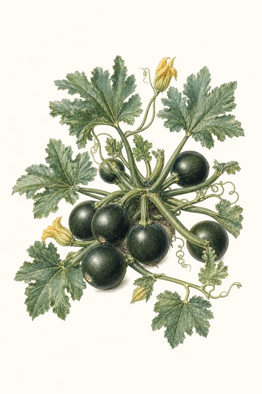 Botanical illustration of Eight Ball Hybrid