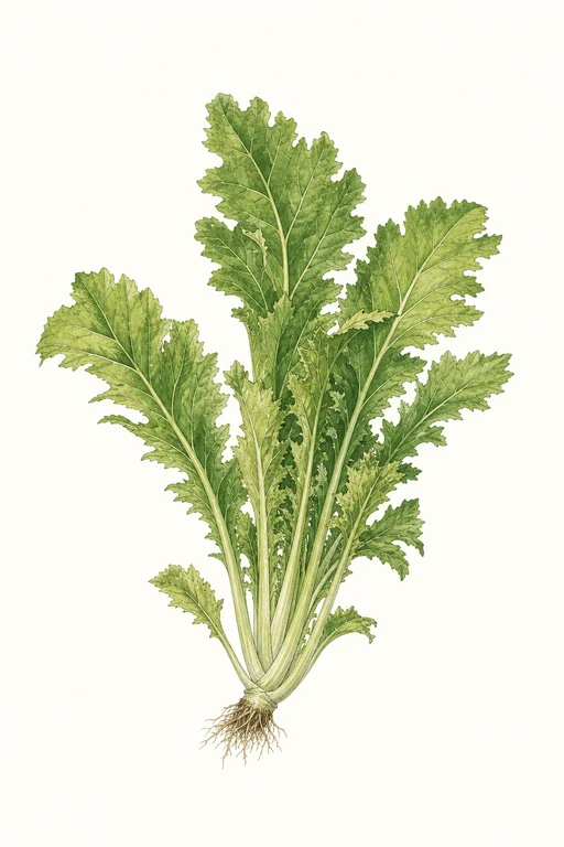 Botanical illustration of Red Deer Tongue