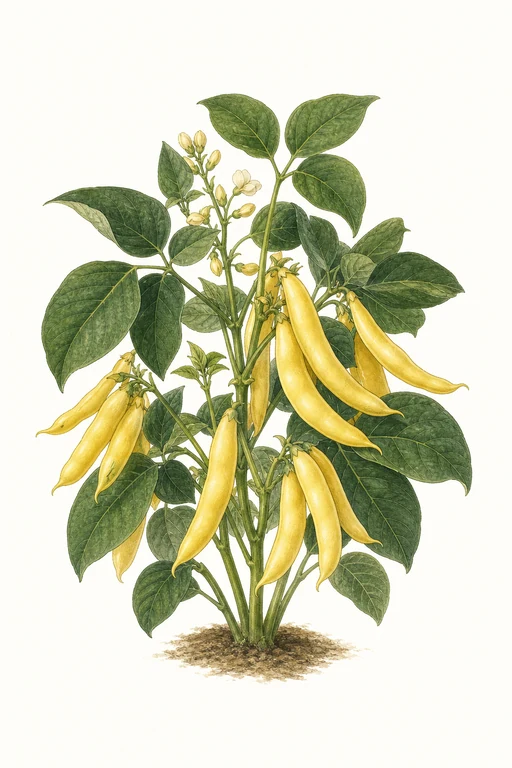 Botanical illustration of Golden Butterwax