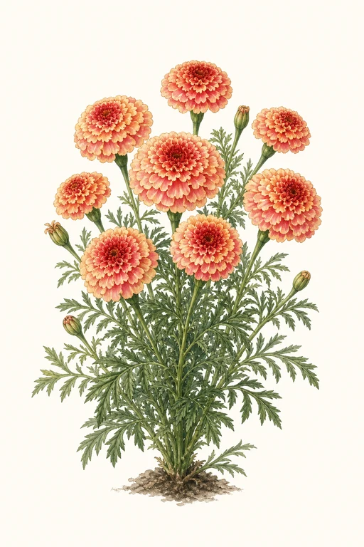 Botanical illustration of Strawberry Blonde