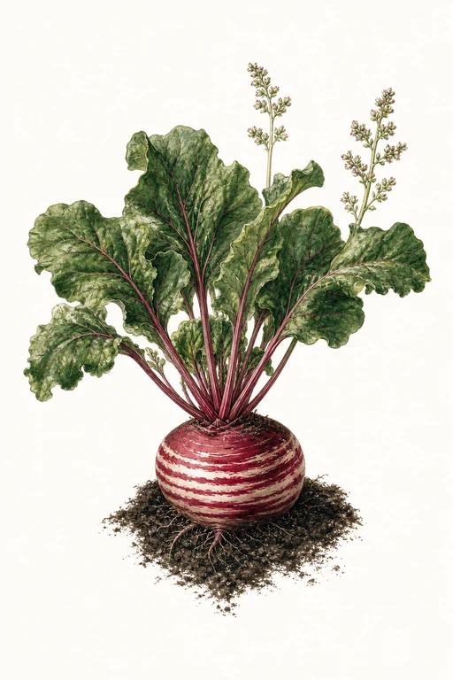 Botanical illustration of Chioggia Guardsman