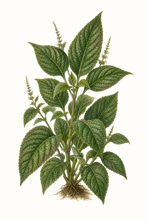 Botanical illustration of Vietnamese Perilla