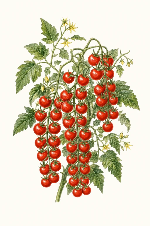 Botanical illustration of Sweet 100