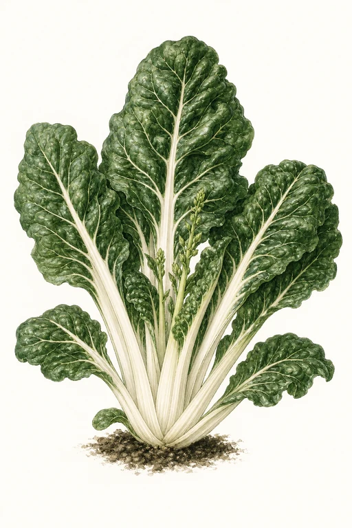 Botanical illustration of White Chard