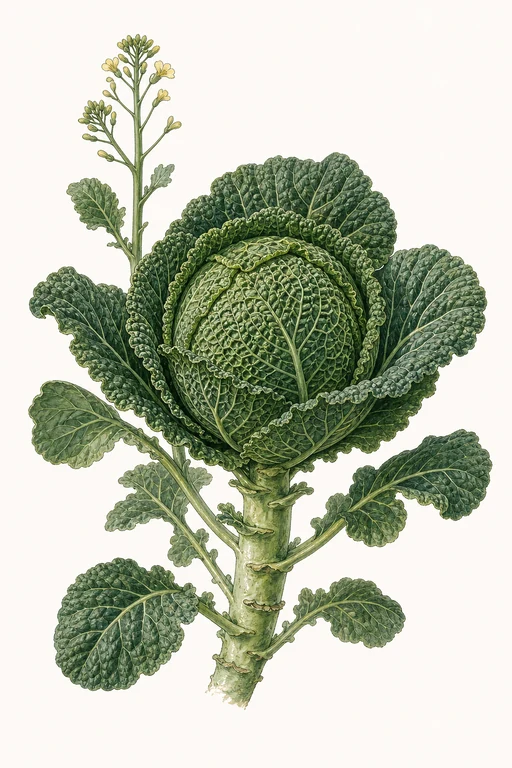 Botanical illustration of Savoy King