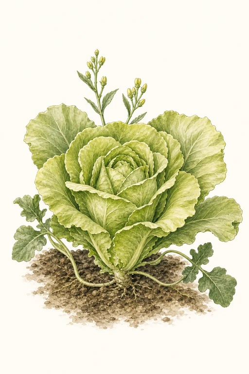 Botanical illustration of Butterhead Adriana