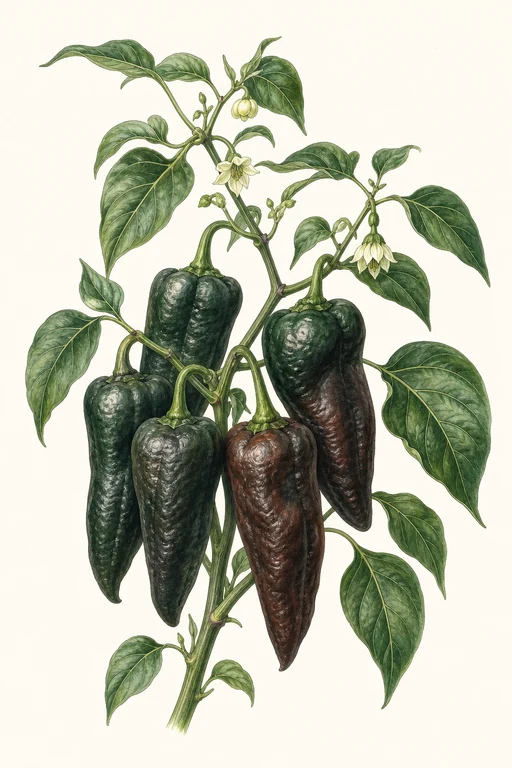 Botanical illustration of Ancho Gigantea
