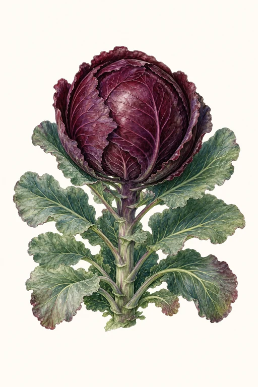 Botanical illustration of Red Jewel