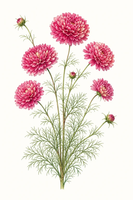 Botanical illustration of Double Click