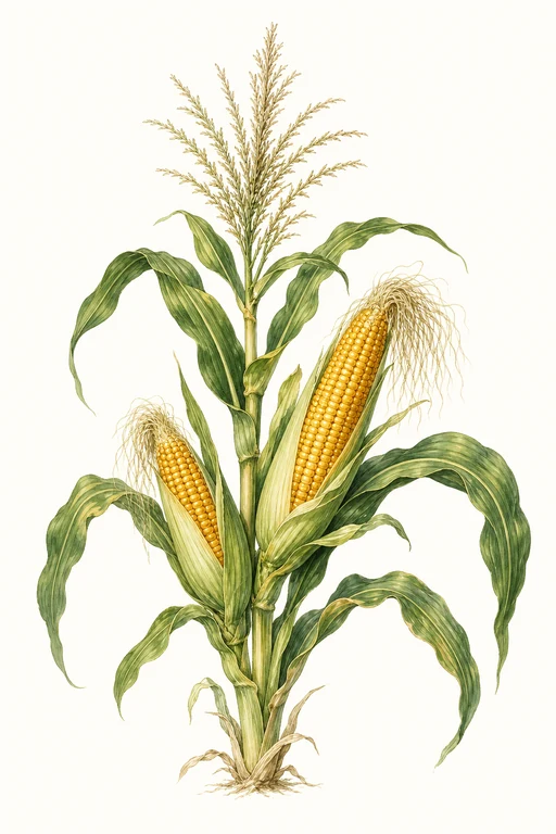 Botanical illustration of Golden Queen