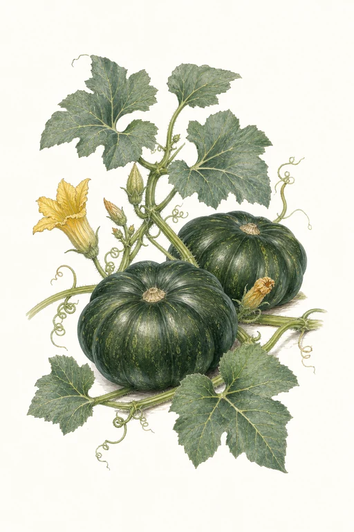 Botanical illustration of Bonbon F1