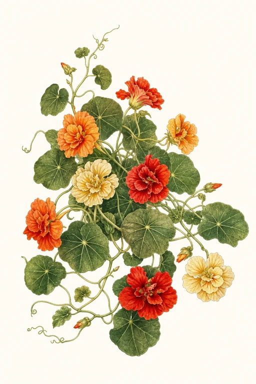 Botanical illustration of Whirlybird Series