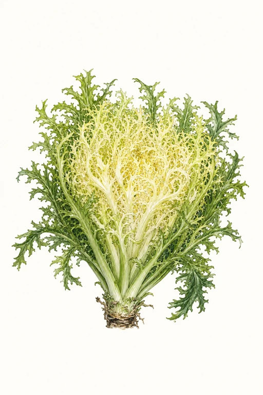 Botanical illustration of Frisée Pancalière
