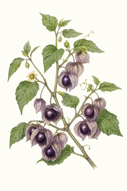 Botanical illustration of Purple