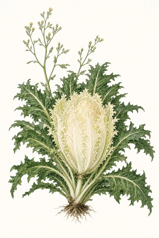 Botanical illustration of Bianca Riccia
