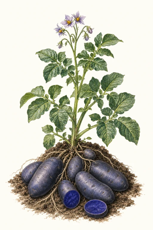 Botanical illustration of Adirondack Blue