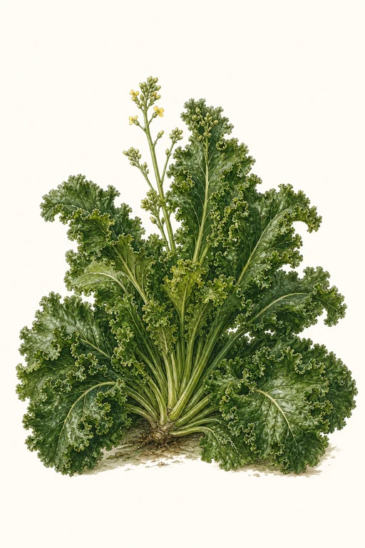 Botanical illustration of Southern Giant Curled