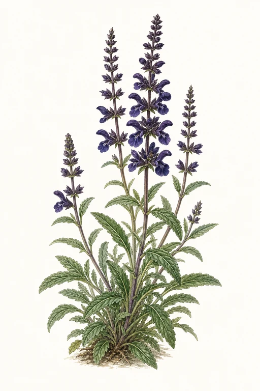 Botanical illustration of Midnight Model