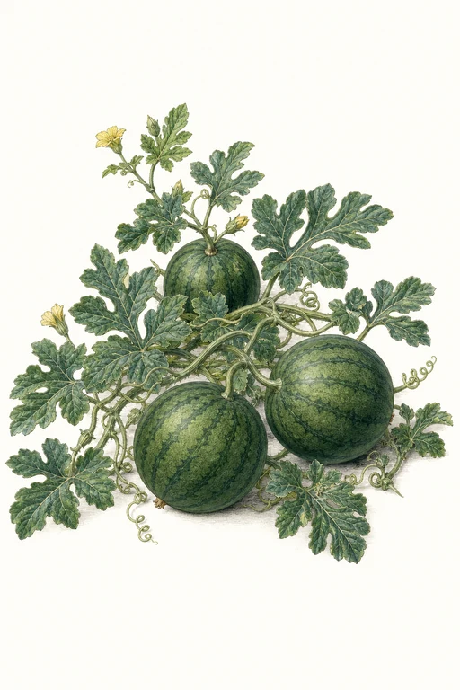 Botanical illustration of Sugar Baby