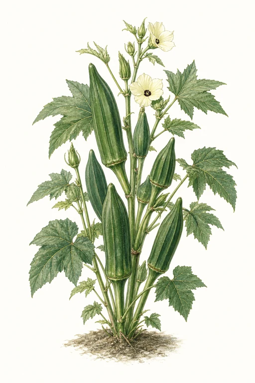 Botanical illustration of Beck's Big Buck