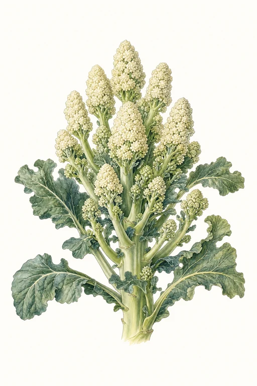 Botanical illustration of White Sprouting
