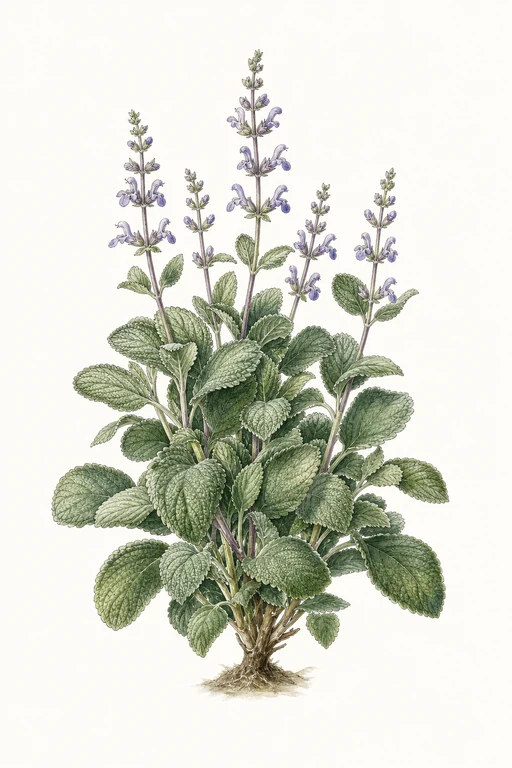 Botanical illustration of Broadleaf