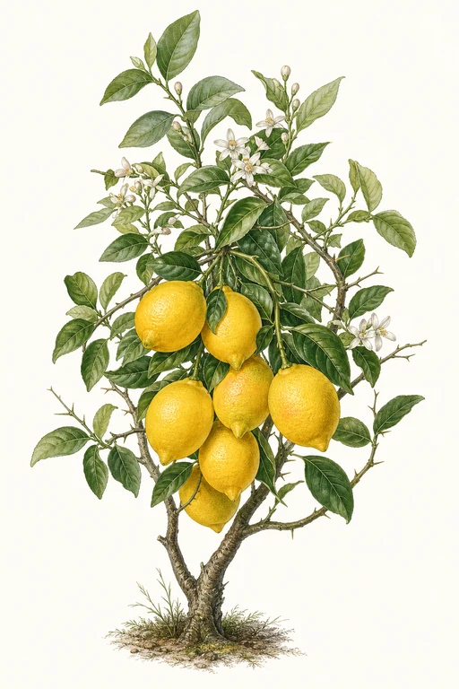 Botanical illustration of Improved Meyer
