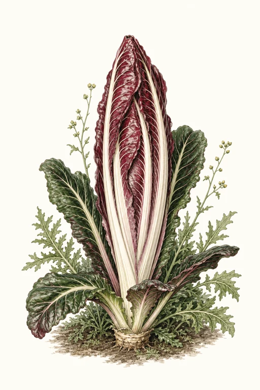 Botanical illustration of Catalogna