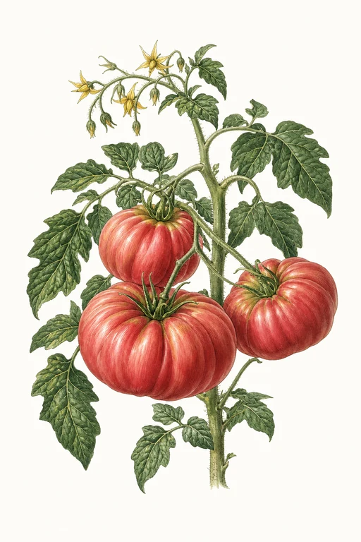 Botanical illustration of Brandywine OTV
