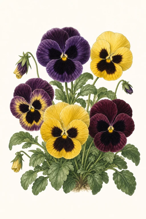 Botanical illustration of Swiss Giants