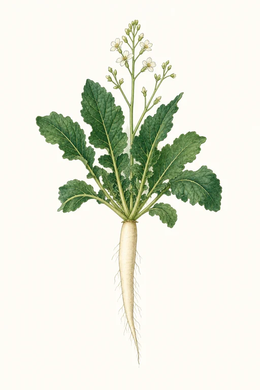 Botanical illustration of Long White
