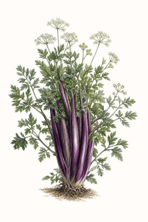 Botanical illustration of Chinese Amethyst