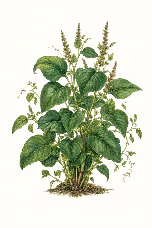 Botanical illustration of Calaloo