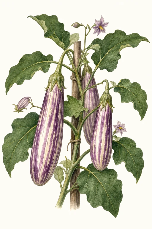 Botanical illustration of Listada de Gandia