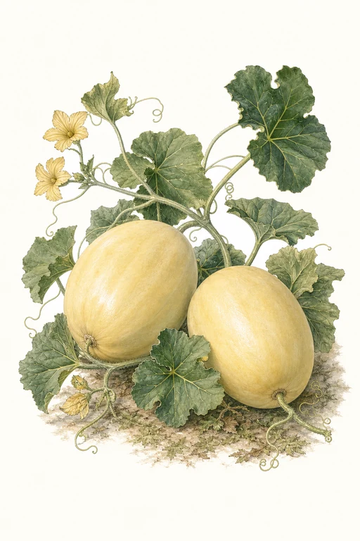 Botanical illustration of Honey White