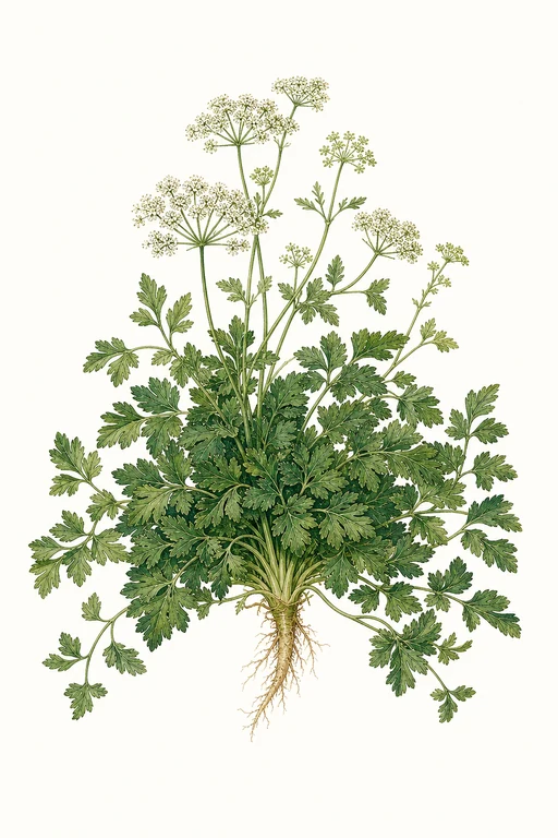 Botanical illustration of Flat Leaf Splendor
