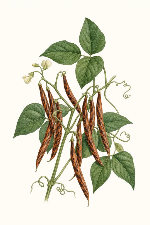 Botanical illustration of Lingua Di Fuoco 2