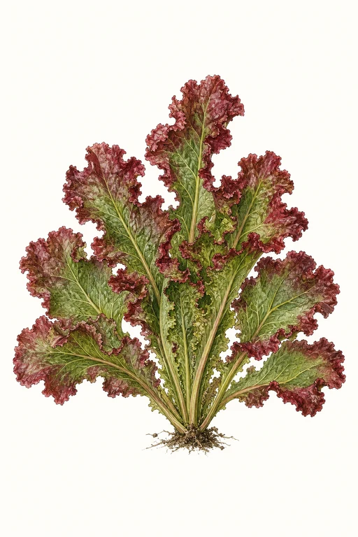 Botanical illustration of Rouge d'Hiver