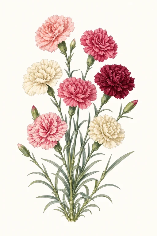 Botanical illustration of Chabaud Mix