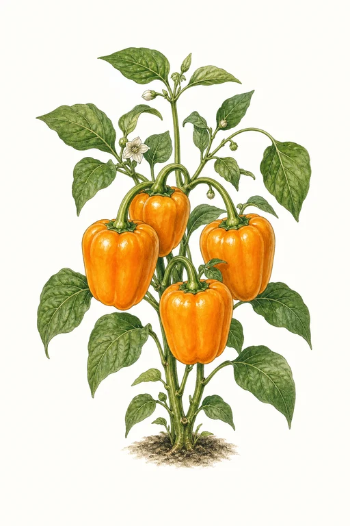 Botanical illustration of Gourmet Orange