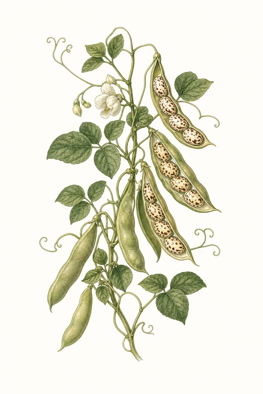 Botanical illustration of Speckled Calico