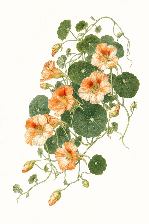 Botanical illustration of Milkmaid