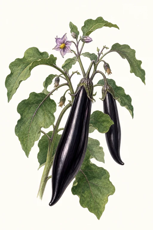 Botanical illustration of Tsakoniki