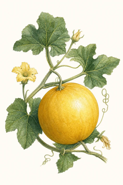 Botanical illustration of Boule d'Or